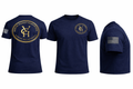 Tactical Navy Blue T-shirt with Gold design
